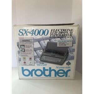 Brother SX-4000 Electronic Typewriter LCD Tested w Box Manual Ribbon